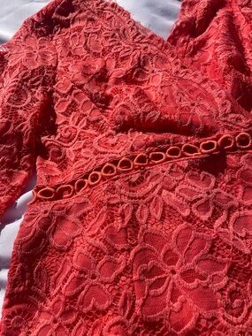 Available by Angela Fashion Coral Lace Shapewear